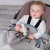 Sevira Kids Organic Cotton Baby Blanket, Knitted Monkey Design view 2
