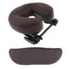 Adjustable Face Cradle Set for Massage Table, Brown view 1