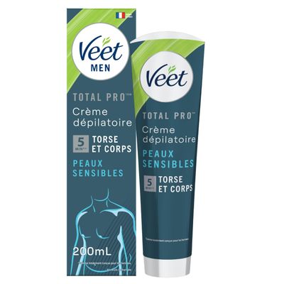 Veet Men Hair Removal Cream for Sensitive Skin, 200 ml