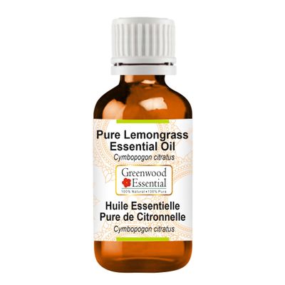 Greenwood Essential Pure Lemongrass Essential Oil, Steam-Distilled, 10 ml (0.33 oz)
