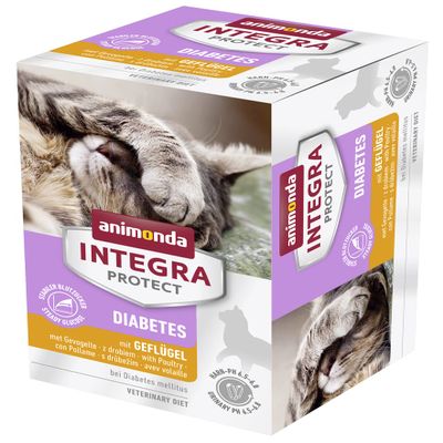 animonda INTEGRA PROTECT Cat Food Wet Diabetes Poultry (6 x 100g)