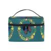 Flower Butterfly Cosmetic Bag Organizer with Zipper view 1