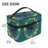 Flower Butterfly Cosmetic Bag Organizer with Zipper view 2