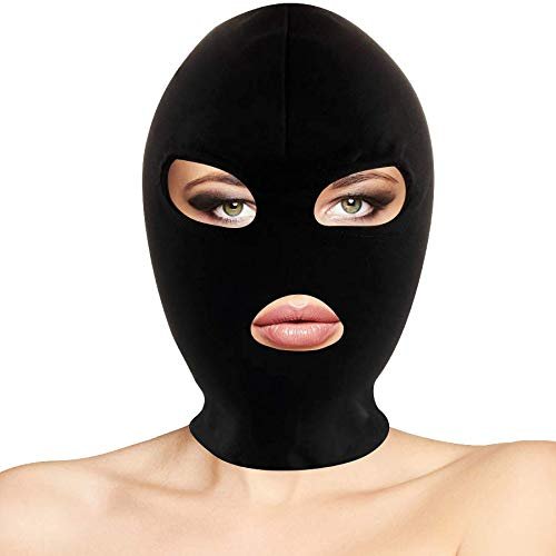 DARKNESS BDSM Black Mouth and Eye Mask