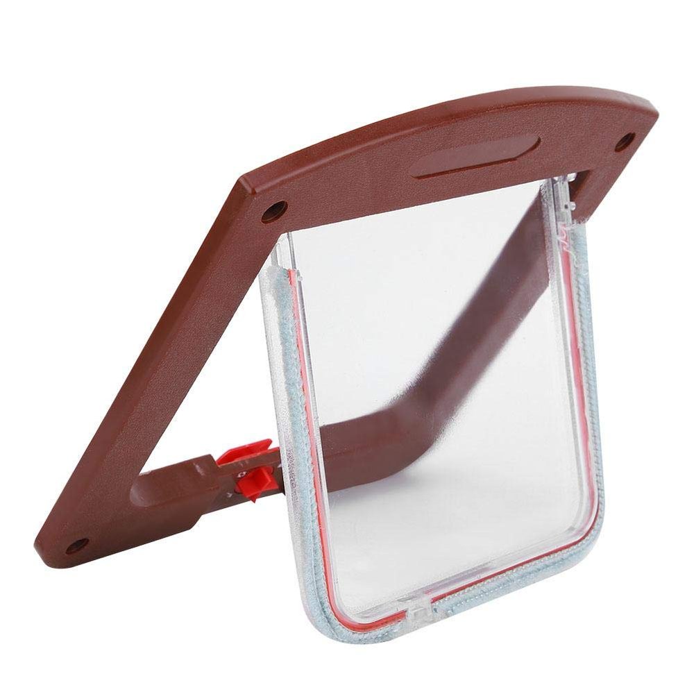 Hffheer 4-Way Magnetic Cat Flap for Cats and Small Dogs with Tunnel