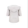 Möve Stars Hooded Bathrobe, Size 140, 100% Cotton, Silver view 2