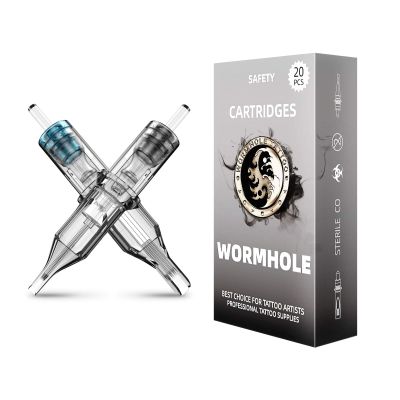 Wormhole Tattoo Cartridge Needles, Mixed 1203RL/1205RL/1205RM/1207RM, 20 Count