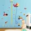 DHRH Cartoon Submarine, Crab & Turtle Height Chart Wall Decal view 4