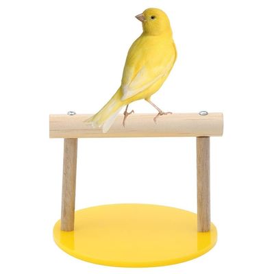 Wooden Tabletop Bird Stand and Parrot Perch