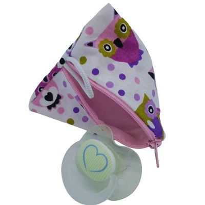 XL Pacifier Storage Bag for 2–4 Pacifiers, Owl