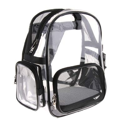 Tubayia Transparent Pet Backpack Carrier for Dogs and Cats, Black