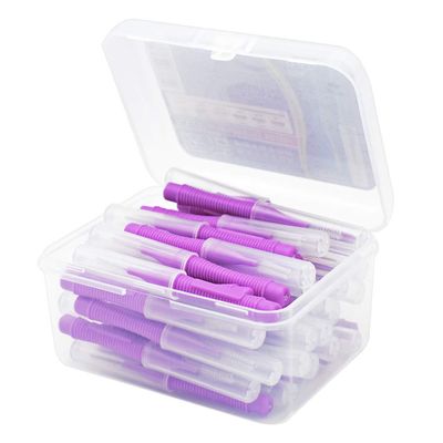 Interdental Brush Heads, Purple, 1.2–1.5 mm, 40 Pieces