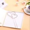 LOVENJOY Two Hearts One Love Rose Gold Rhinestone Wedding Cake Topper view 3