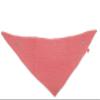 nanito Baby Triangle Scarf Bib with Snap Button, Organic Cotton, Coral view 3