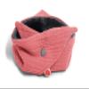 nanito Baby Triangle Scarf Bib with Snap Button, Organic Cotton, Coral view 4
