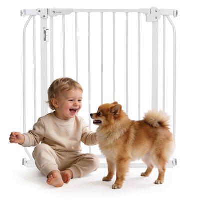 Lionelo Truus Slim LED Stair Gate, No-Drill, 75–105 cm