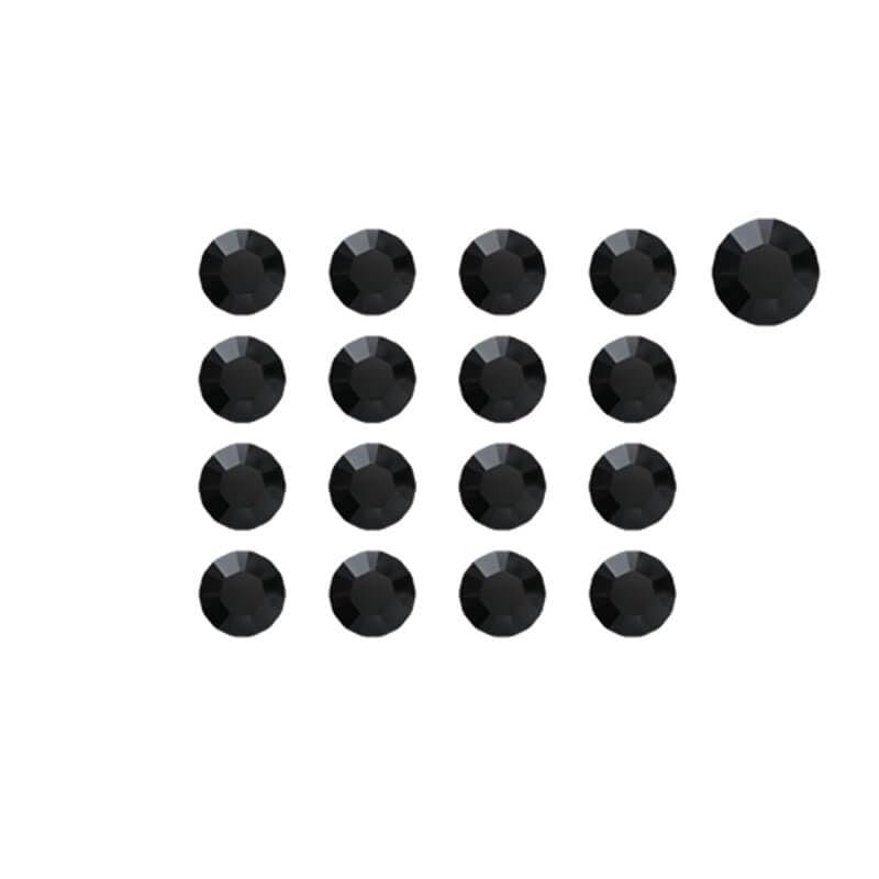 Jet Black Rhinestones, Size 3 (1.2 mm), 1,440 pcs Beauty Nails SSW02-3-28