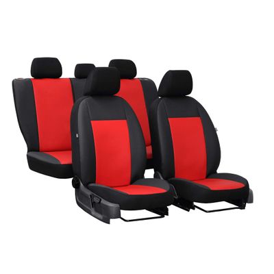 Saferide Red Car Seat Covers for Dacia Lodgy, 2012–2016, 5 Seats