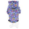 Waterproof Hooded Raincoat for Small Pets, XS, 25.4 cm, Purple view 3
