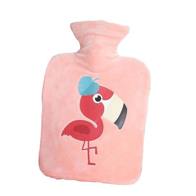 Aeromdale 250 ml Hot Water Bottle with Fleece Cover, Winter Warming - # I - 1 pc