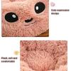 ECOSWAY Plush Donut Snug-Hug Dog & Cat Bed, Warm Soft Thickened Sleeping Mat Cushion, Beige, Medium view 3
