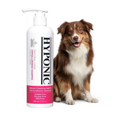 HYPONIC Hypoallergenic Premium Dog Shampoo, Cotton Blossom Pink, 10.1 oz