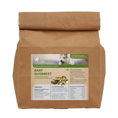 alanui BARF Mixed Vegetable Blend, Grain-Free Vegetable Mix for Dogs, 500 g