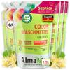 AlmaWin Liquid Color Laundry Detergent, 6 x 1.5 L, 120 Loads, Refill Pouches view 1