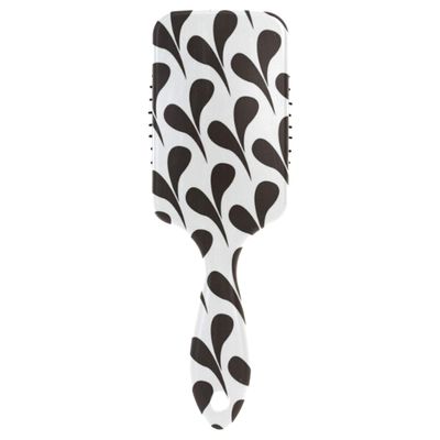 FANTAZIO Styling Brush, Black and White, Seamless, for Straightening and Detangling, Anti-Static
