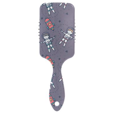 FANTAZIO Styling Brush with Small Astronaut Pattern, Smoothing and Detangling, Anti-Static