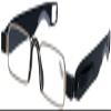 Slim Narrow Reading Glasses with Clip, +2.00 Diopters view 1