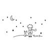 Molinter The Little Prince Wall Sticker, Black view 1