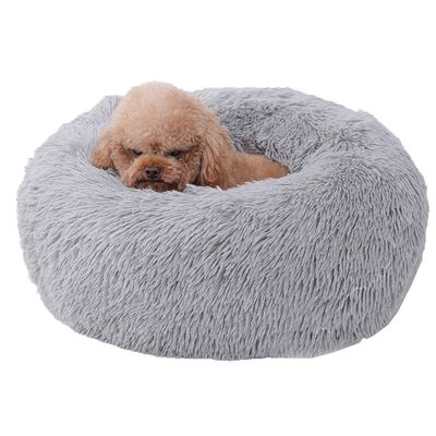 Monba Plush Doughnut Dog Bed