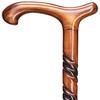 Whopper Handmade Wooden Folding Twisted Walking Cane with Comfort Grip, 37 in view 1