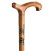 Whopper Handmade Wooden Folding Twisted Walking Cane with Comfort Grip, 37 in view 3