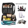 Blue Star Makeup Bag with Zipper and Adjustable Dividers for Women and Girls view 4