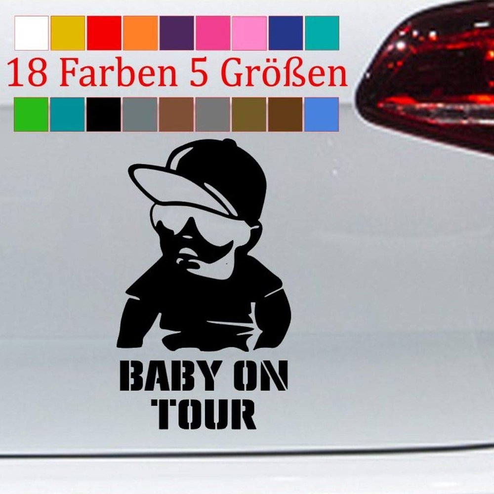Generic Baby on Board Sticker, Hangover, Child on Board, Fun Car Sticker, Birth, Tour, S–XXL