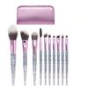Minkissy 10-Piece Makeup Brush Set with Crystals and Multifunctional Bag for Women view 1