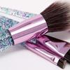 Minkissy 10-Piece Makeup Brush Set with Crystals and Multifunctional Bag for Women view 3