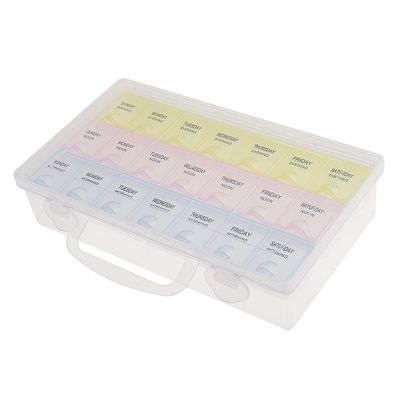 Tubayia 7-Day 3-Compartment Pill Organizer