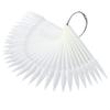 Beaupretty Fan-Shaped Nail Display Sticks, 100-Piece Set, White view 1