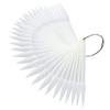 Beaupretty Fan-Shaped Nail Display Sticks, 100-Piece Set, White view 3