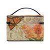 Butterfly Yellow Flower Makeup Bag Organizer view 4
