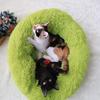 Winter Pet Cushion, Plush Nest, Dog Cave, Warm and Comfortable, 70 cm, Green view 3