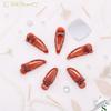 RC ROCHE 6-Piece Crocodile Hair Clips for Women, Duckbill, Small, Brown view 4