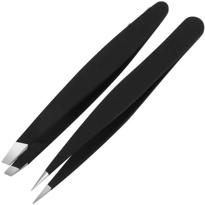 YFOX Professional Stainless Steel Eyebrow Tweezers Set
