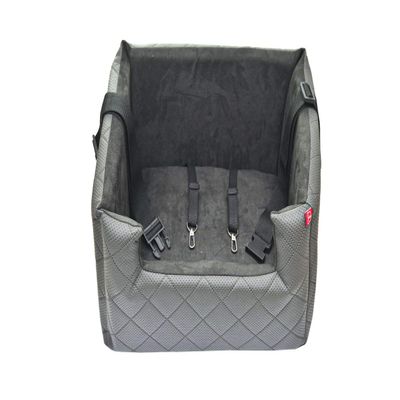 Exclusive Dog Car Seat, Gray, Size M (47 x 40 cm)