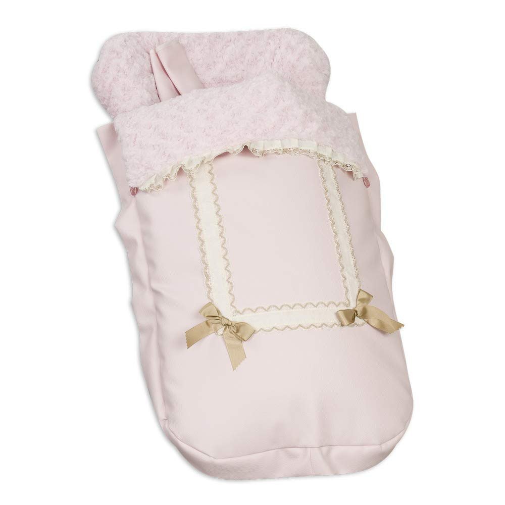 Babyline 2000669 Leather Pink Footmuff
