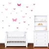 PREMYO 25 Butterfly Wall Stickers for Girls’ Room, Pastel Pink view 3