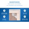 reer Magnetic Cabinet Locks, Child Safety Locks for Cabinets and Drawers, 4-Pack, White view 3